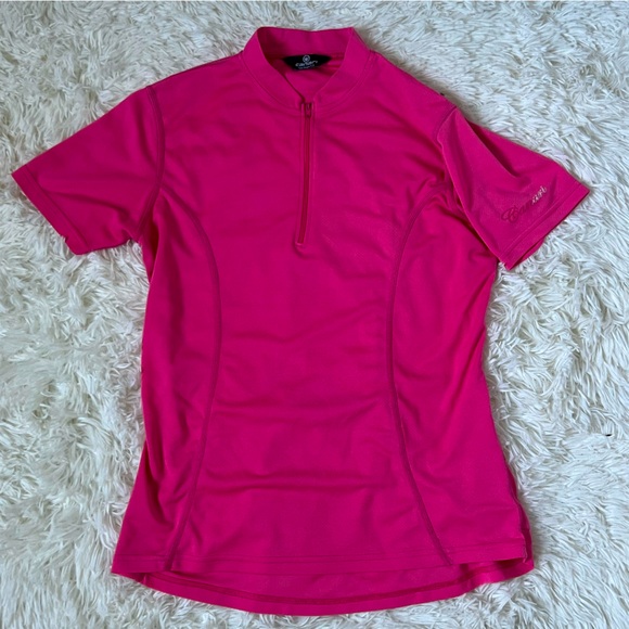 Canari Women’s Cycling Jersey Pink Short Sleeve Half Zip Size - Picture 1 of 7